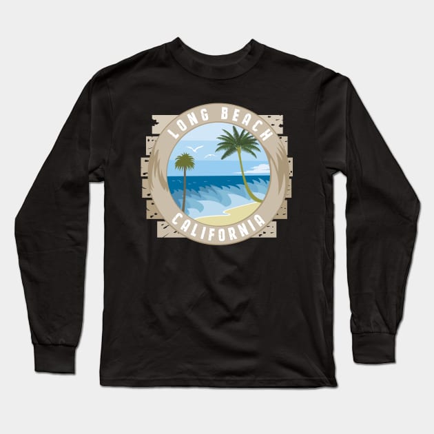 Long beach california Long Sleeve T-Shirt by mypointink